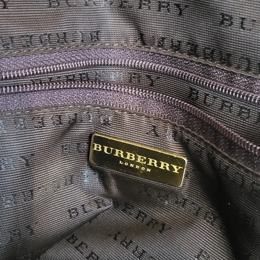 BurberryBurberry Nova Check Hand Bag, Crossbody Pvc Leather, Authentic. w/COA - Picture 12 of 16